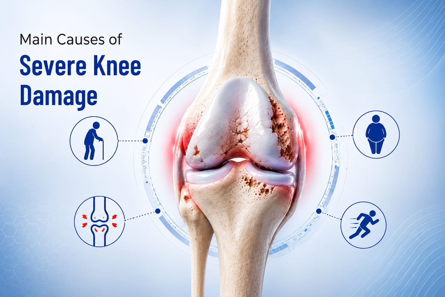 The Main Causes of Severe Knee Damage knee replacement surgery